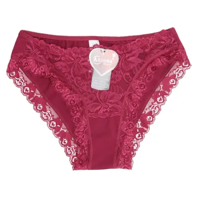 Panties (Red) from Ancona Cotton, Elastane
