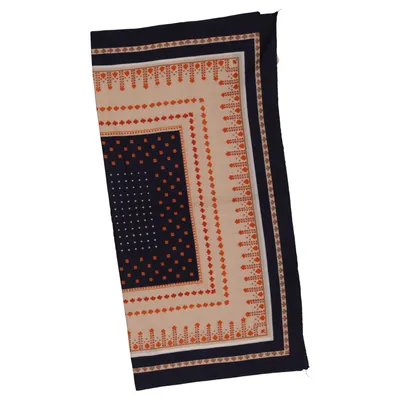 Einstecktuch (Blau, Beige, Orange)