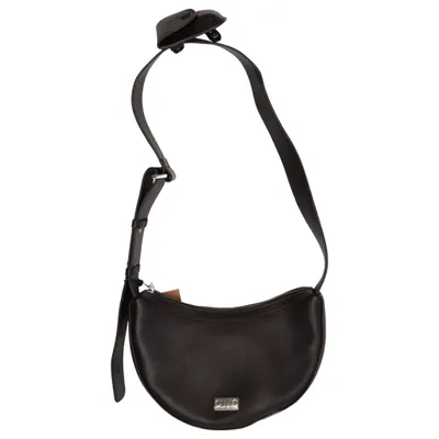 Sac à bandoulière (Noir) de Costume National Coton, Cuir