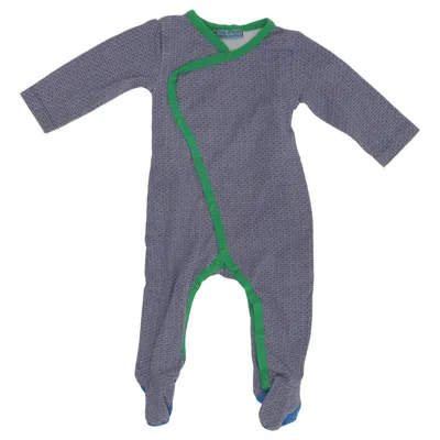 Barboteuse (Bleu, Vert) de Froy & Dind Élasthane, Coton biologique