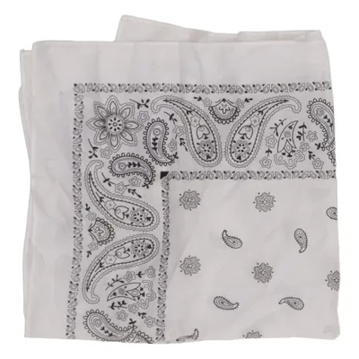 Bandana (Hvid, Sort) Bomuld