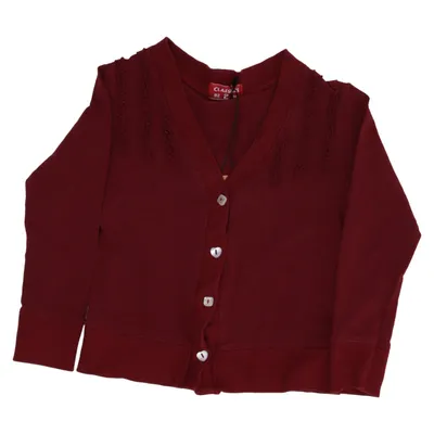 Cardigan (Red) from Claesen's Cotton, Elastane