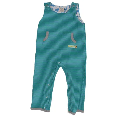 Barboteuse (Bleu, Vert) de Loud + Proud Coton biologique
