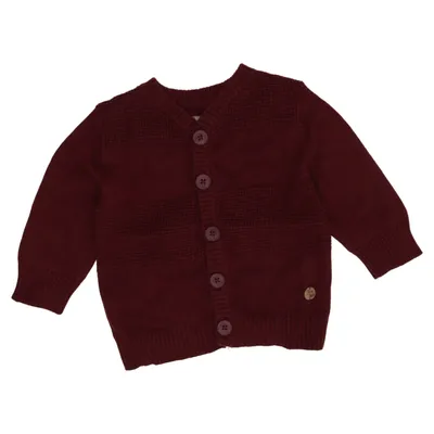 Cardigan (Rood) van Tricky Tracks Acryl, Katoen
