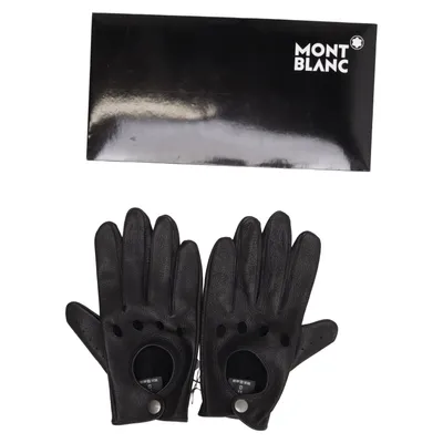 Læderhandsker (Sort) fra Montblanc Læder