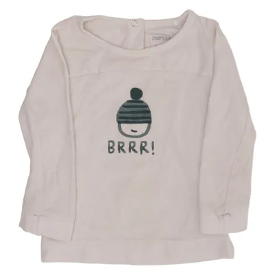 Long sleeve T-shirt (White) from Imps & Elfs Elastane, Organic cotton