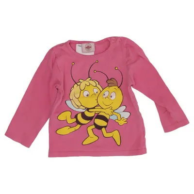 Langærmet t-shirt (Pink, Flerfarvet) fra Maja Bomuld