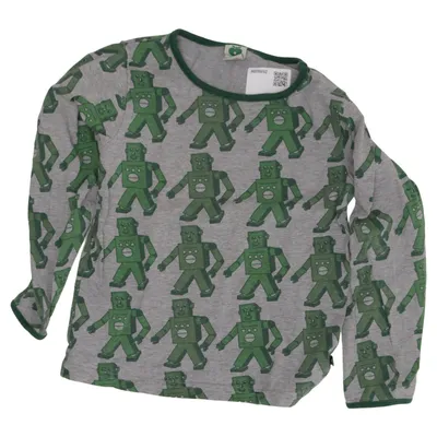 T-shirt à manches longues (Gris, Vert) de Småfolk