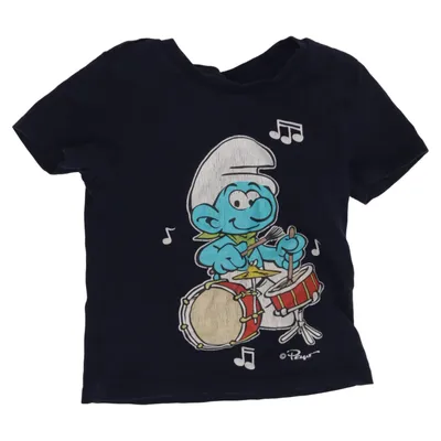 T-shirt (Blå, Flerfarvet) fra The Smurfs Bomuld