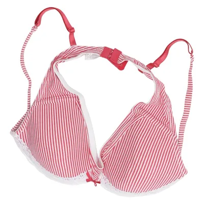 Bra (Red, White) from Benetti Cotton, Elastane, Polyamide, Polyester