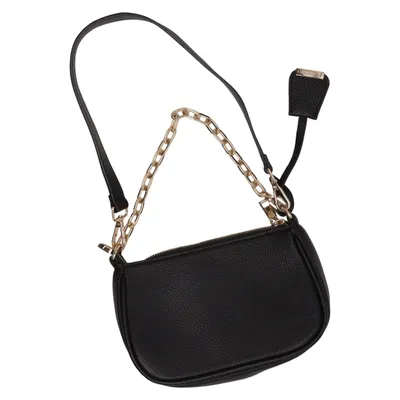 Shoulder-bag (Black) from Glamorous Polyester, Polyurethane