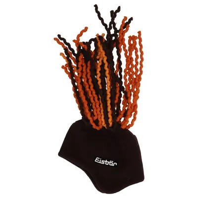 Bobble hat (Brown, Orange, Multicolored) from Eisbär Acrylic, Polyester, Wool