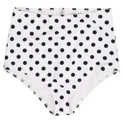 Bikiniunderdel (Vit, Svart) från Unique Vintage Elastan, Polyamid