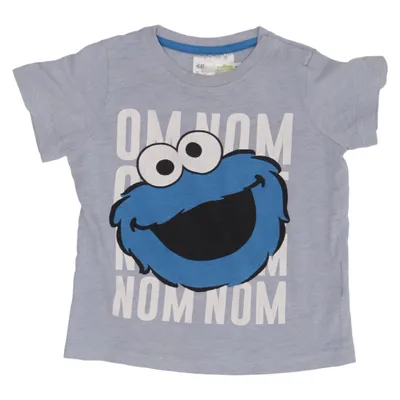T-shirt (Bleu) de Sesame Street x H&M Coton, Polyester