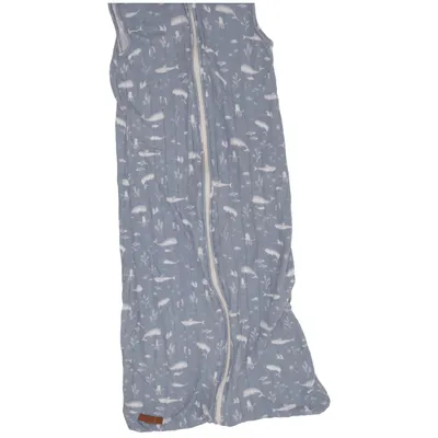 Swaddle sack (Blue, White) from Little Dutch Cotton, Leather