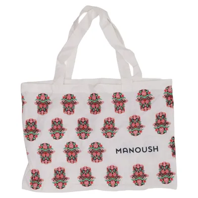 Canvas tas (Wit, Meerkleurig) van Manoush
