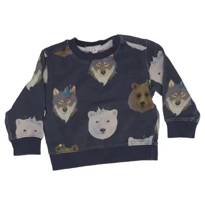 Sweatshirt (Blau, Mehrfarbig) von Whooli Chen x H&M Baumwolle, Polyester
