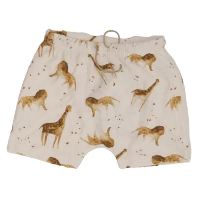 Pyjamasshorts (Hvid, Brun) fra Play Up Økologisk bomuld