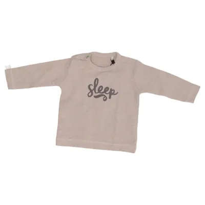 T-shirt à manches longues (Beige) de Imps & Elfs Élasthane, Coton biologique