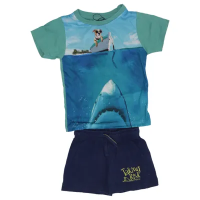 Pyjama (Bleu, Vert, Multicolore) de Knot So Bad Coton, Polyester