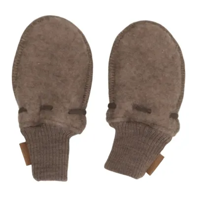 Wanten (Beige) van Mikk-line Polyester, Wol