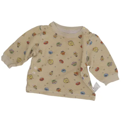 Sweatshirt (Beige, Multicolore) de Uniqlo Baby Coton, Élasthane, Polyester