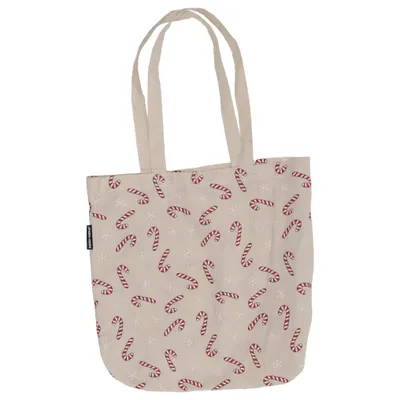 Canvas bag (Beige, Multicolored) from Nanu Nana Cotton, Polyester