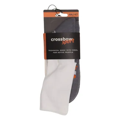 Träningsstrumpor (Grå, Vit) från Crossbow Akryl, Bomull, Elastan, Polyamid, Ull
