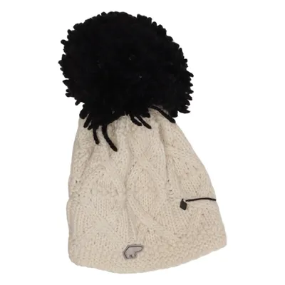 Bonnet à pompon (Blanc, Noir) de Eisbär Acrylique, Laine de mouton, Polyester