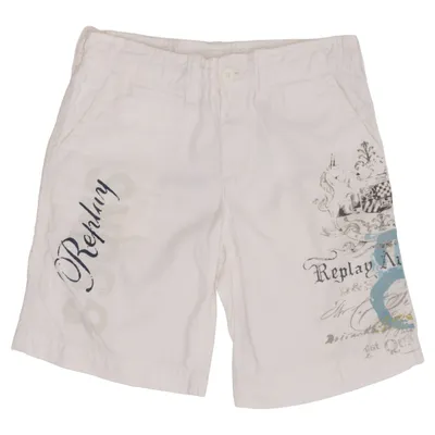 Shorts (White) from Replay & Sons Cotton