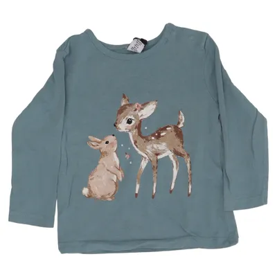 Long sleeve T-shirt (Blue) from Dopo Dopo Baby Cotton
