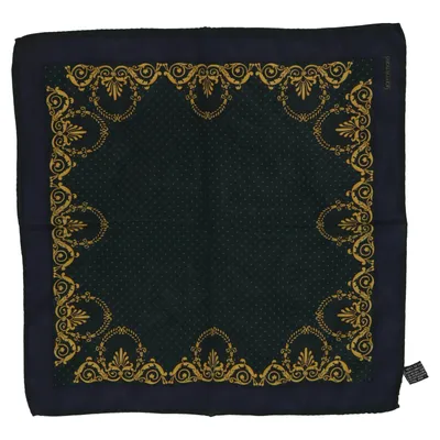 Näsduk (Blå, Grön, Gul) från Gianni Versace Silke