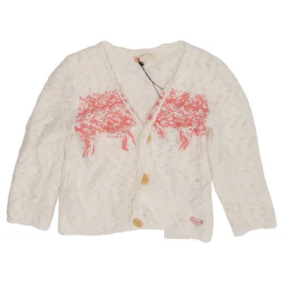 Cardigan (Blanc, Rose) de Roxy Girl Coton