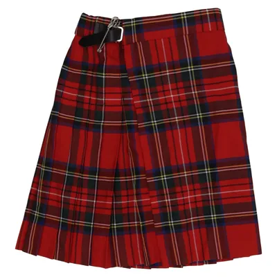 Kilt (Red, Blue, Green) from James Pringle Weavers Leather, Metallic fiber, Polyester, Wool
