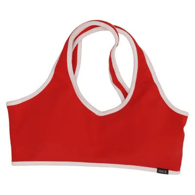 Sports-BH (Rød, Hvid) fra Oace Elastan, Polyester