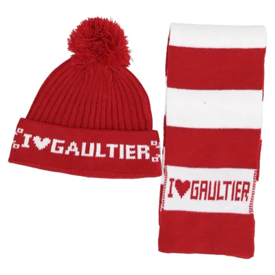 Accessoire Set (Rot, Weiß) von Jean Paul Gaultier Acryl