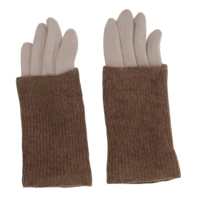 Gloves (Brown, Beige) from Adolfo Dominguez