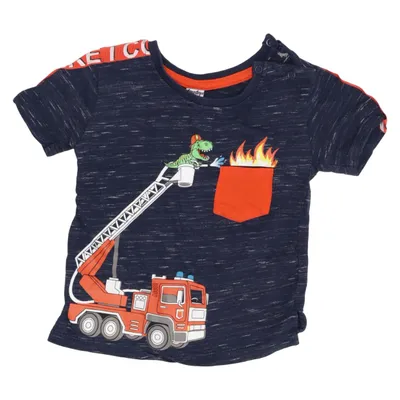 T-shirt (Blå, Orange, Flerfarvet) fra Dopo Dopo Baby Bomuld, Polyester