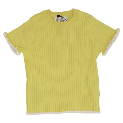 T-shirt (Gul) från H&M Polyamid, Viskos