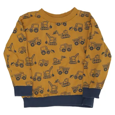 Sweatshirt (Gul, Blå) fra Pusblu Bomuld