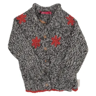 Cardigan (Grijs, Wit, Rood) van Cakewalk Acryl, Wol
