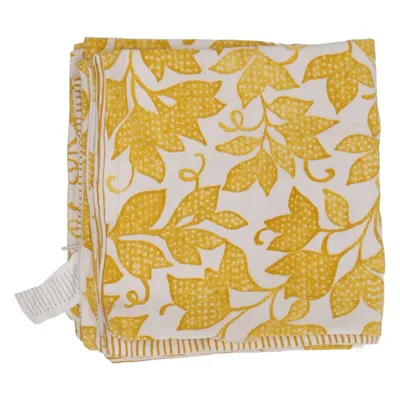 Cushion cover (Yellow, White) from IKEA Recycled cotton