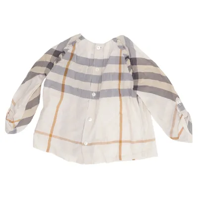 Bluse (Beige, Grå, Flerfarvet) fra Burberry Bomuld