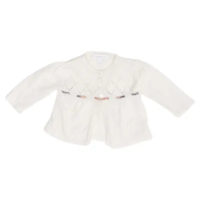 Cardigan (White) from Burberry Cashmere, Cotton