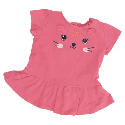 Kjole (Pink) fra Blukids Bomuld, Elastan