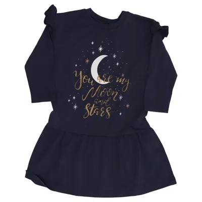 Dress (Blue) from Lamino Cotton, Elastane