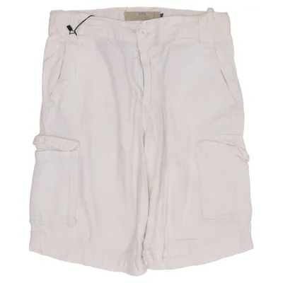Shorts cargo (Blanc) de CFK Coton, Lin