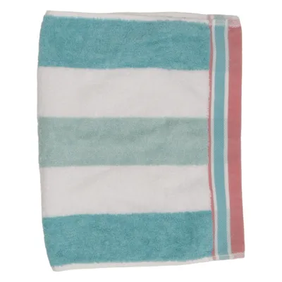 Towel (Blue, White, Pink) from Le Château Cotton