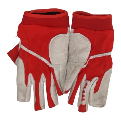 Vingerloze handschoenen (Grijs, Rood) van Slam