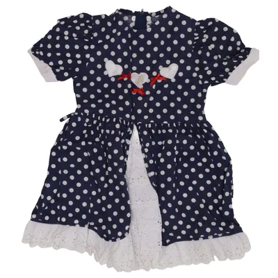 Dress (Blue, White) from Bondy Cotton